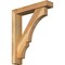 Ekena Millwork Balboa Block Rough Sawn Bracket w/ Offset Brace, Western Red Cedar, 4"W x 18"D x 22"H BKT0402X18X22BOA05RWR - alternate 1